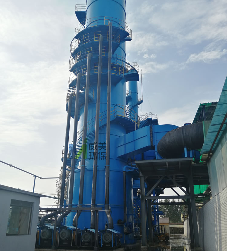 脫硫塔是煙氣脫硫系統的核心,主要包括脫硫塔及循環系統、除霧器及噴淋系統、曝氣系統。