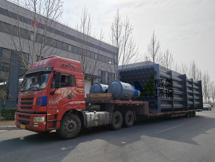 氯化鈣生產線尾氣治理濕電除塵器陽極系統發貨