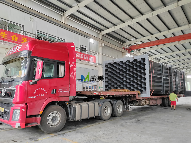 濕電除塵器發貨寧夏 應用于氫氰酸尾氣治理項目