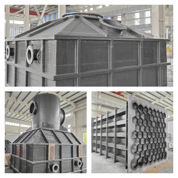 3W氣量熔鋅爐煙氣精致濕電除塵器生產(chǎn)完畢等交貨